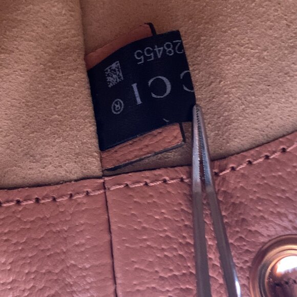 Authentic Gucci Ophidia GG Mini Bucket Bag Pink Canvas Crossbody - Brand New - Picture 13 of 16